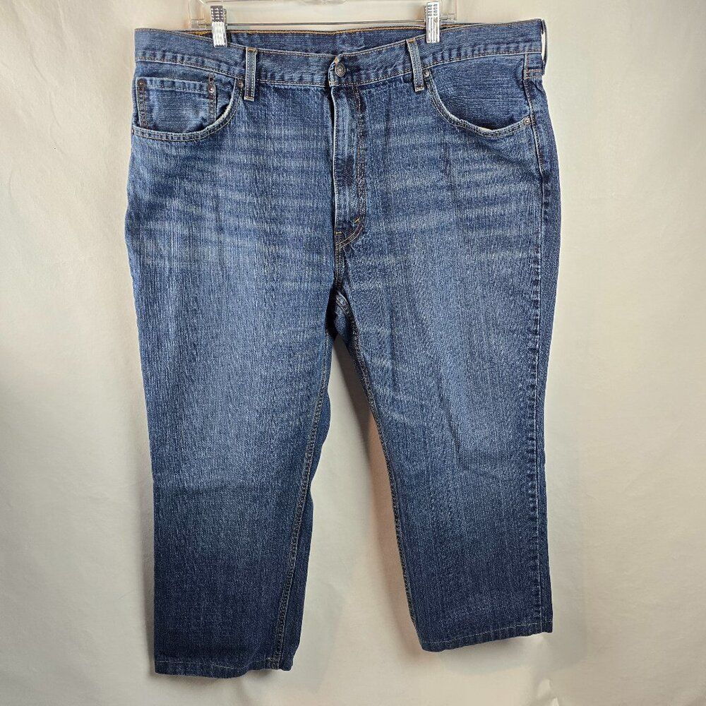 Levi’s 559 Jeans Mens 44x30 Blue Medium Wash Relaxed Straight Denim Baggy Loose